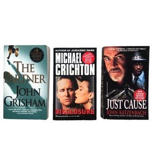 Set of three Paperback Bestsellers: The Partner, Just Cause & Disclosure